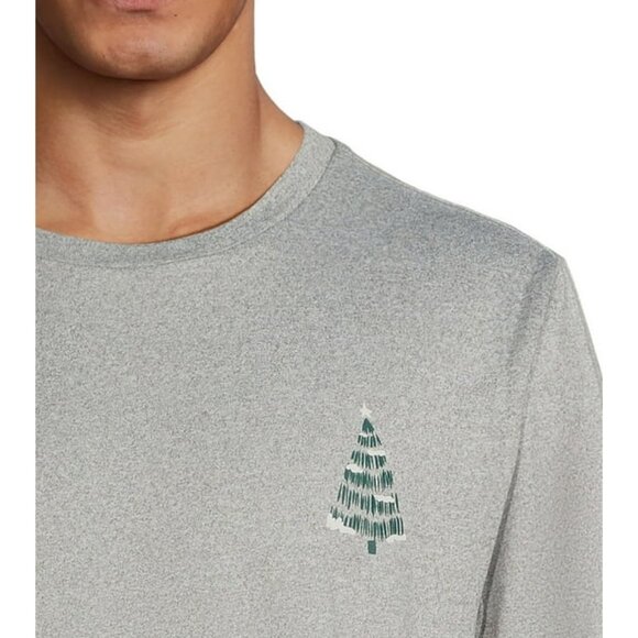 Men's Pajama Set XL-Holiday Green Plaid Christmas Tree Long Sleeve Top/Pants NWT - Picture 4 of 4